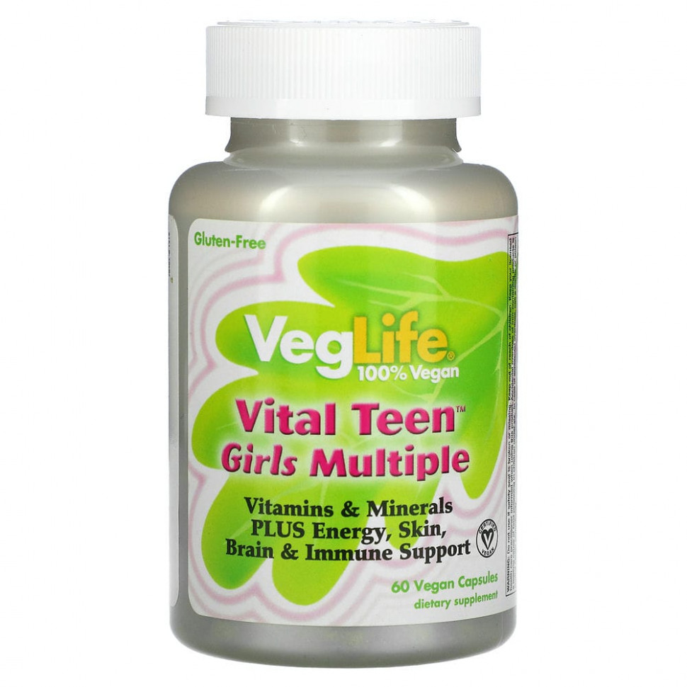   VegLife, Vital Teen Girls Multiple, 60      -     -,    