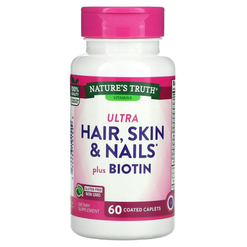   Nature's Truth, Ultra Hair, Skin & Nails  , 60       -     -,    