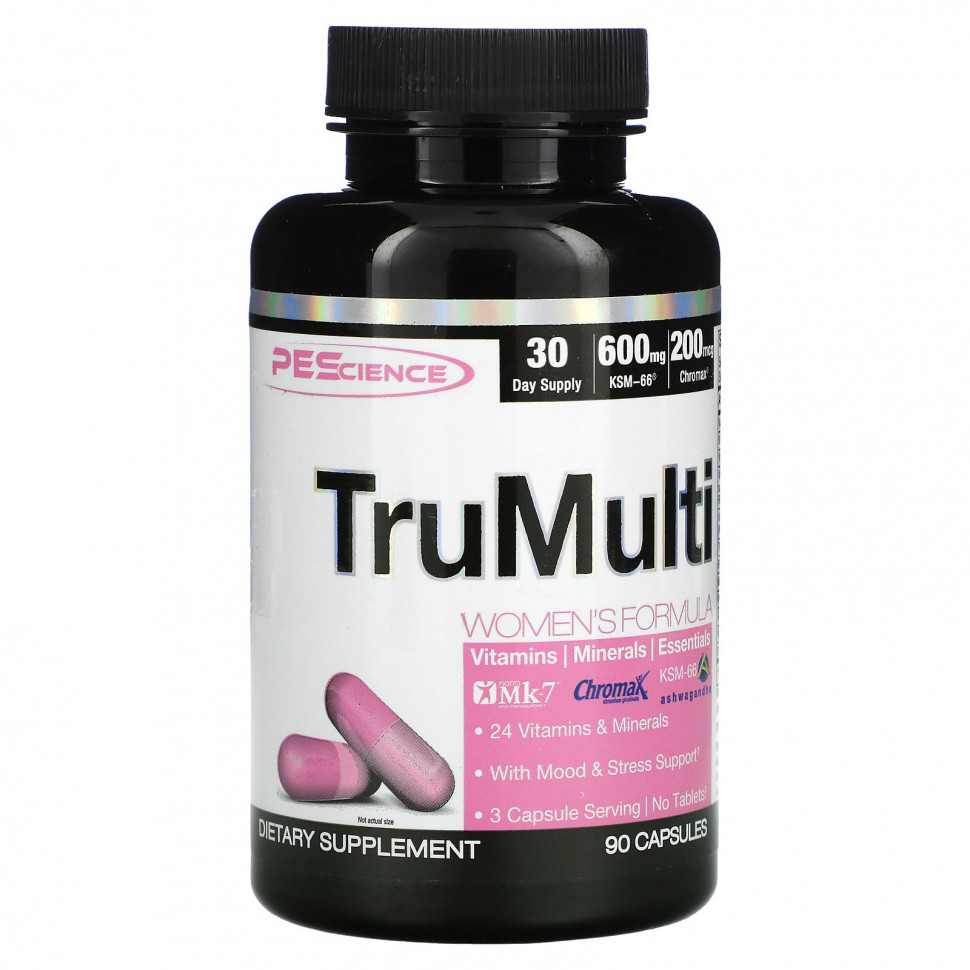   PEScience, TruMulti Women's Formula`` 90     -     -,    