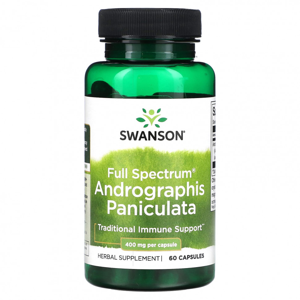   Swanson, Andrographis paniculata  , 400 , 60     -     -,    