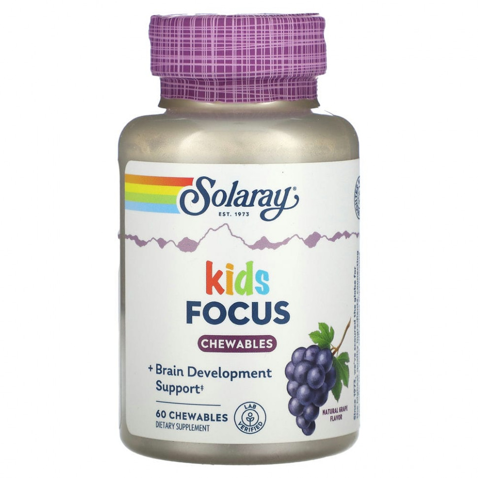   Solaray, Kids, Focus For Children,  , 60      -     -,    