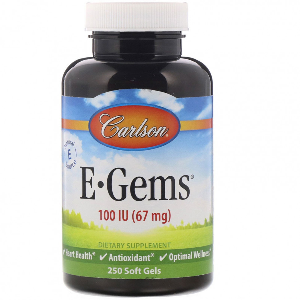   Carlson Labs, E-Gems, 67  (100 ), 250     -     -,    