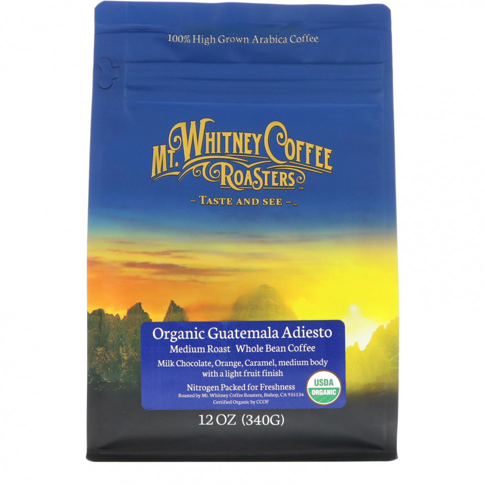   Mt. Whitney Coffee Roasters, Organic Guatemala Adiesto,    ,  , 340  (12 )    -     -,    