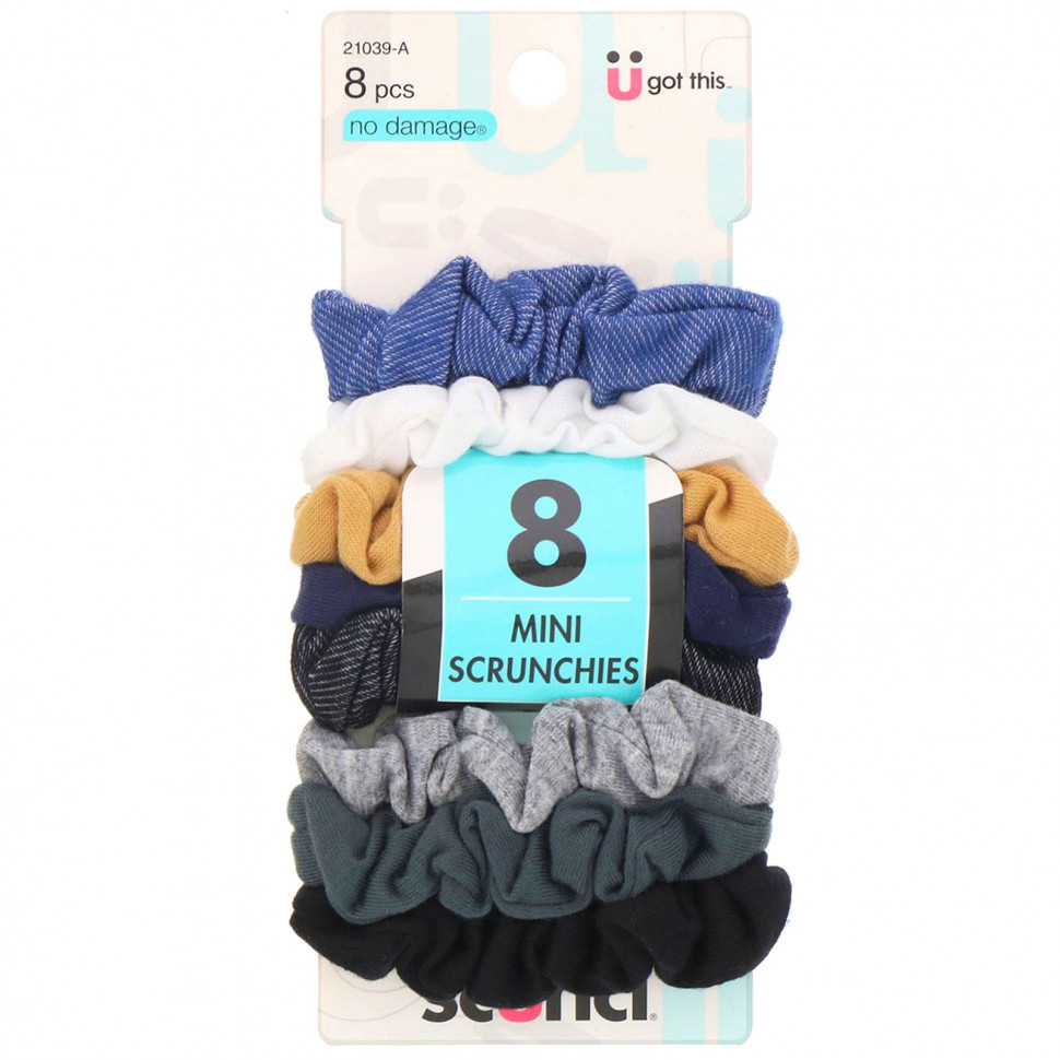   Scunci, -   No Damage, Mini Scrunchies,   (), 8     -     -,    