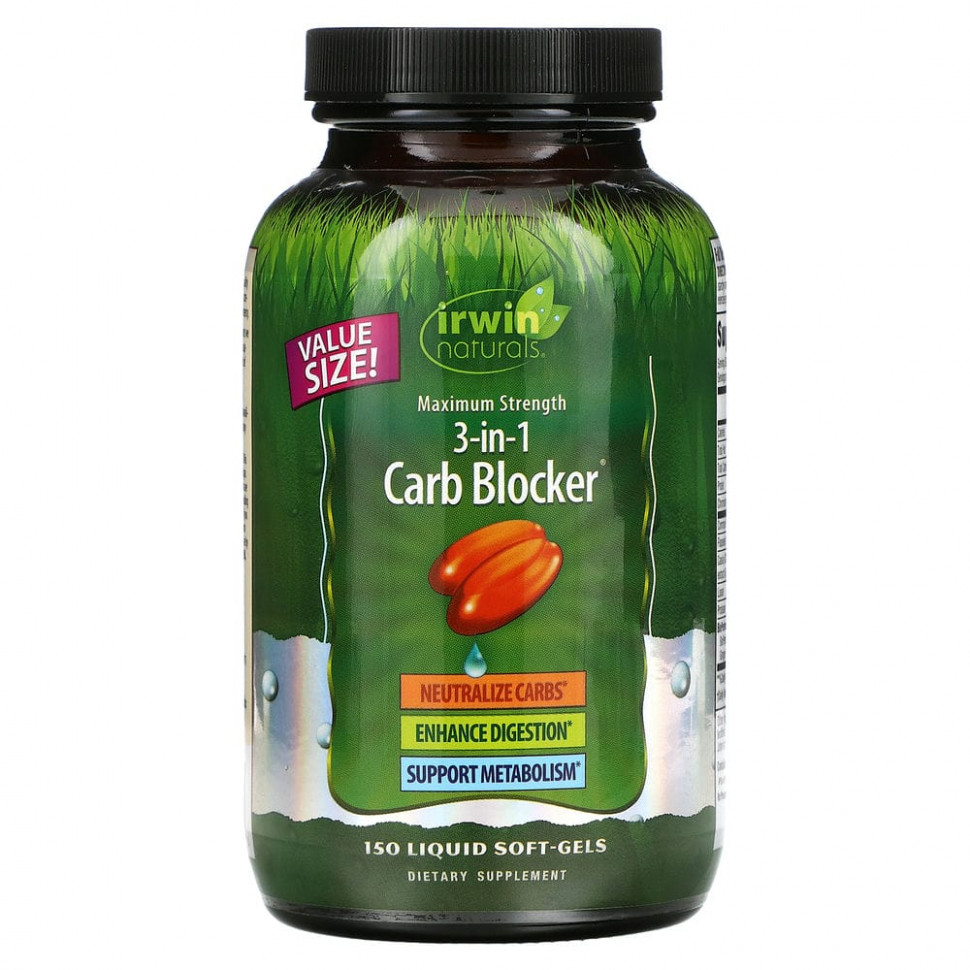   Irwin Naturals, 3-in-1 Carb Blocker,   3--1,  , 150      -     -,    