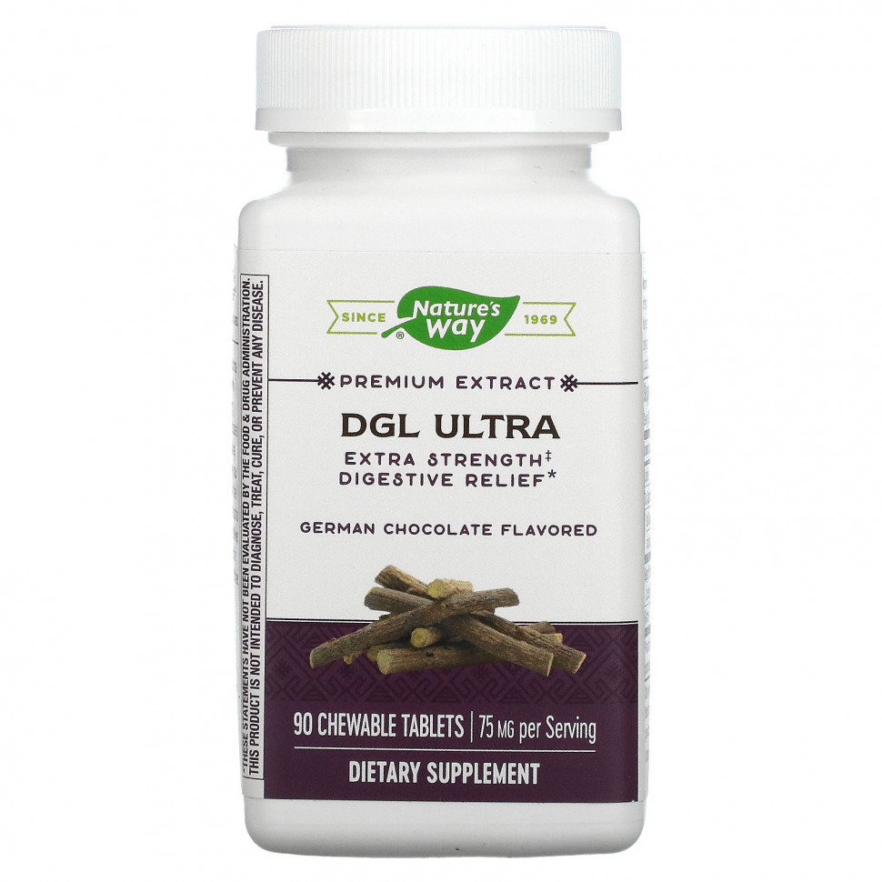   Nature's Way, DGL Ultra, Extra Strength   ,  , 75 , 90      -     -,    