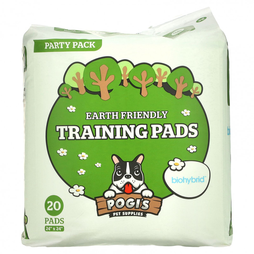   Pogi's Pet Supplies, Earth Friendly Training Pads, 20 .    -     -,    