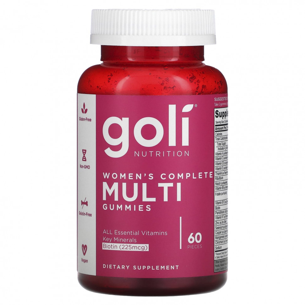   Goli Nutrition, Women's Complete Multi Gummies, 60 Pieces    -     -,    