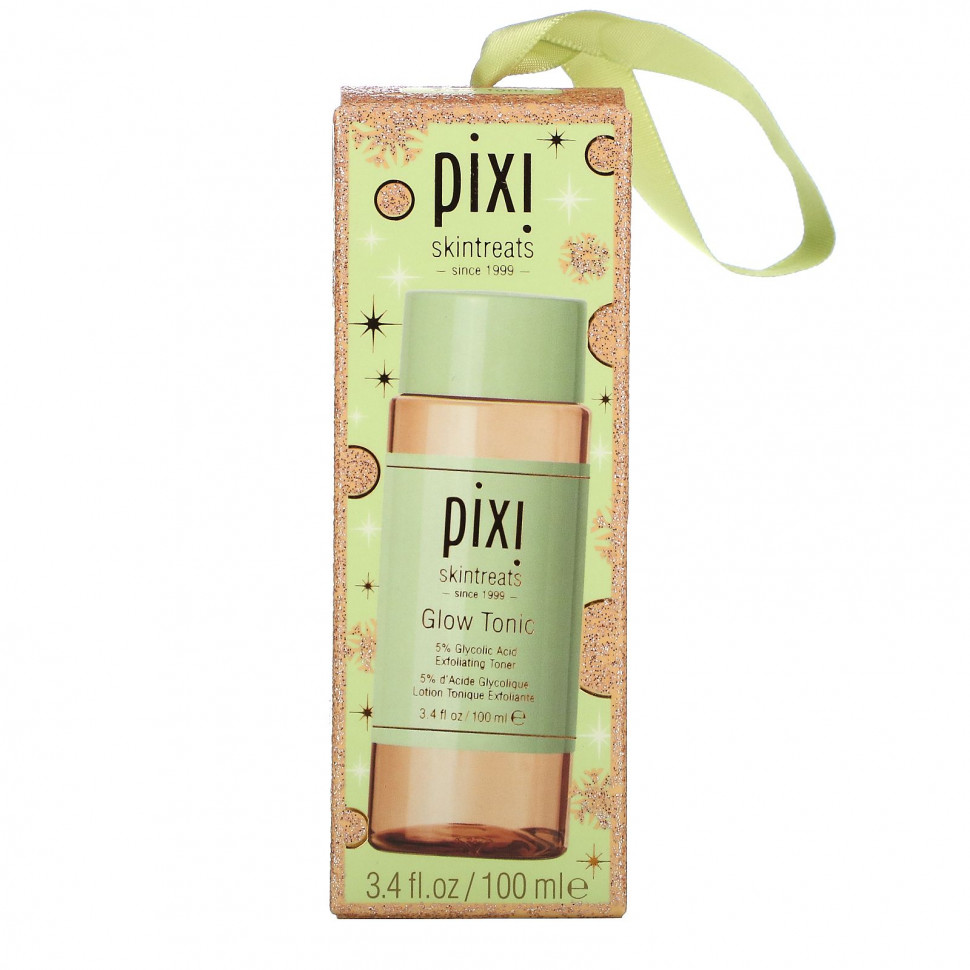   Pixi Beauty, Glow Tonic, Exfoliating Toner, Holiday Edition, 3.4 fl oz (100 ml)    -     -,    