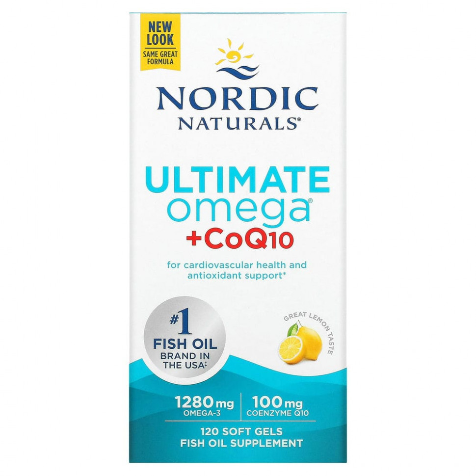   Nordic Naturals, Ultimate Omega + CoQ10, 640 , 120     -     -,    