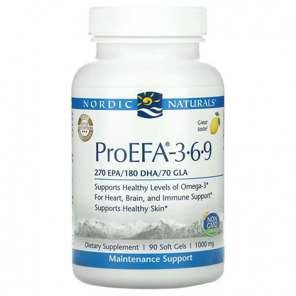   Nordic Naturals, ProEFA 3-6-9, , 1000 , 90      -     -,    