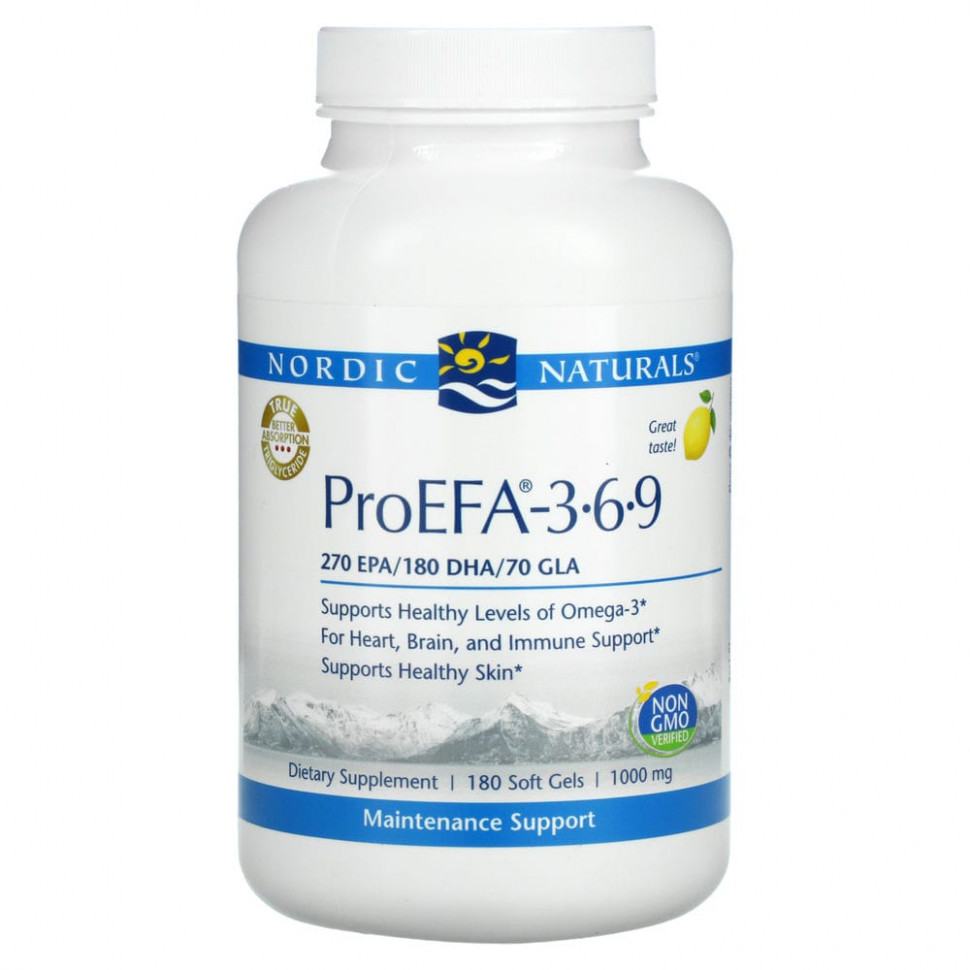   Nordic Naturals, ProEFA  3-6-9,  , 1000 , 180      -     -,    