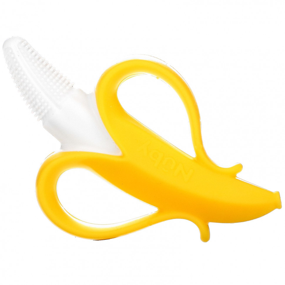   Nuby, Nananubs Banana Massaging Toothbrush, 3+M, 1 Brush    -     -,    