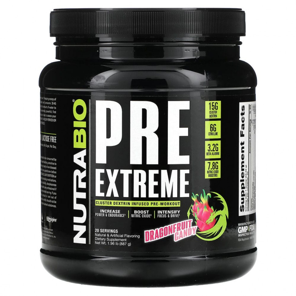   Nutrabio Labs, PRE Extreme,    , 887  (1,96 )    -     -,    