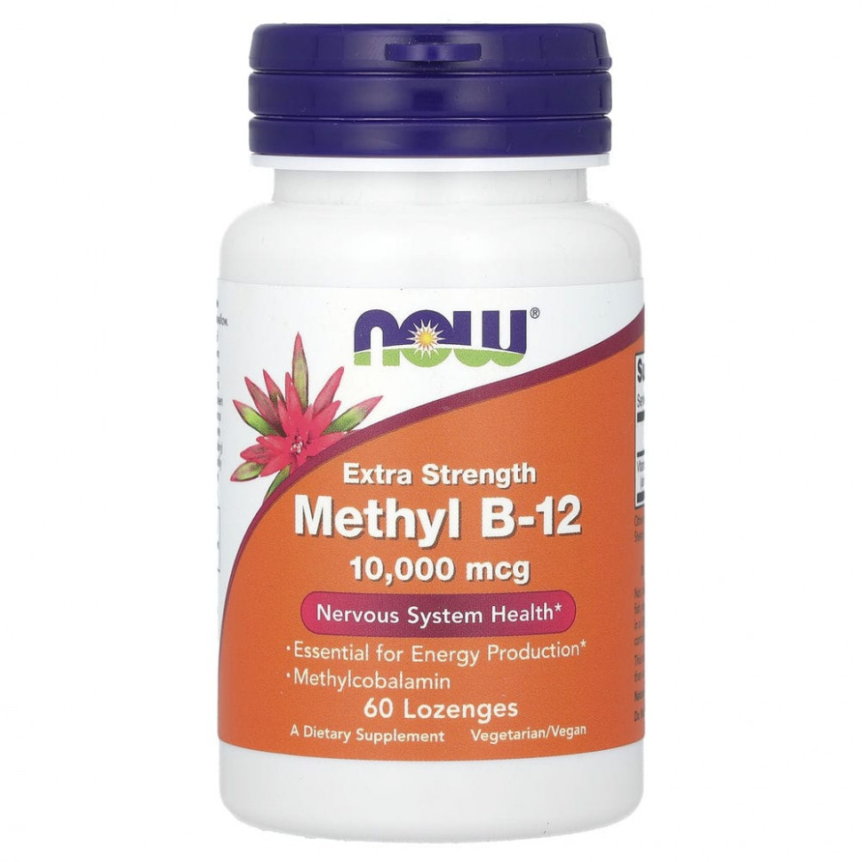   NOW Foods, Extra Strength Methyl B-12, 10,000 mcg, 60 Lozenges    -     -,    