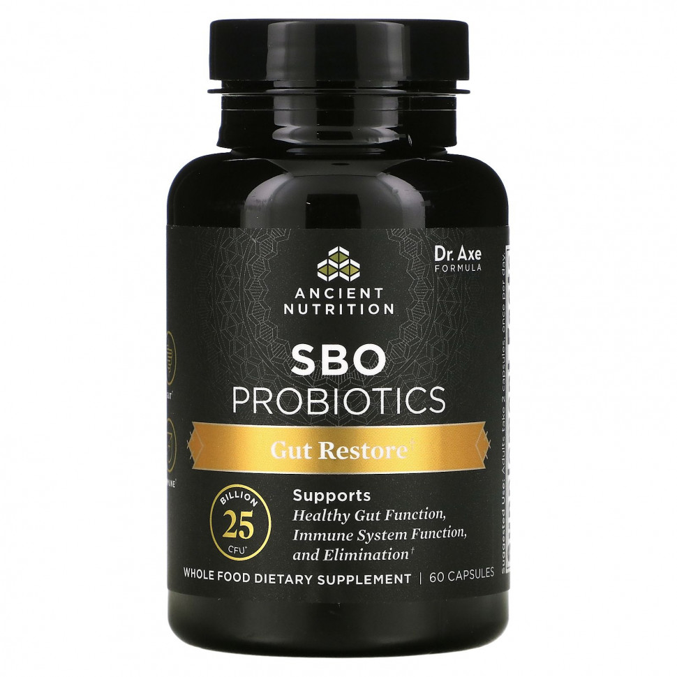   Dr. Axe / Ancient Nutrition, SBO Probiotics,    , 25  , 60     -     -,    