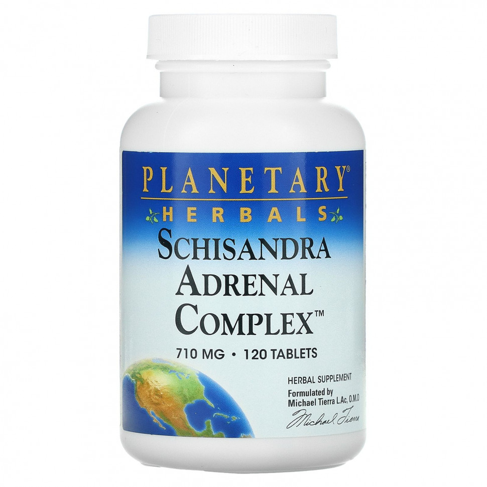   Planetary Herbals, Schisandra Adrenal Complex, 710 , 120     -     -,    