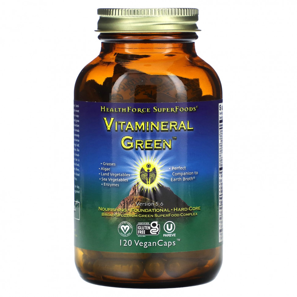   HealthForce Superfoods, Vitamineral Green`` 120      -     -,    