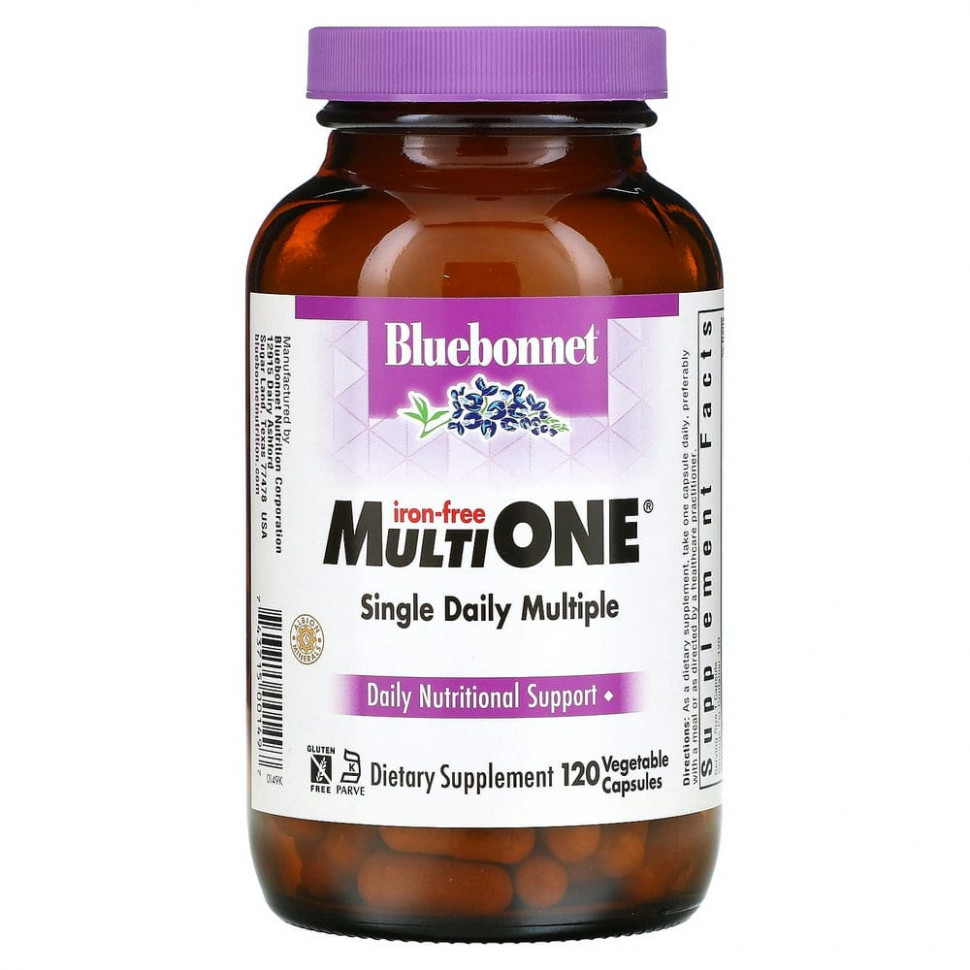   Bluebonnet Nutrition, Multi One, Single Daily Multiple,  , 120      -     -,    