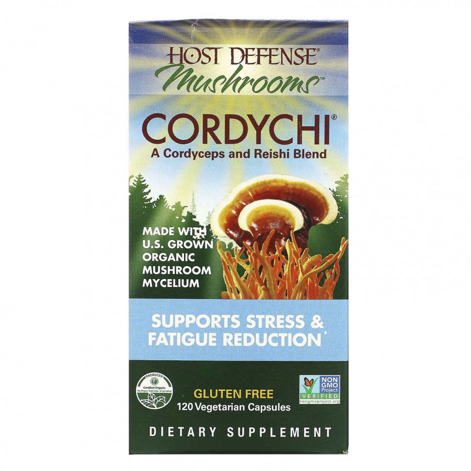   Fungi Perfecti, Host Defense Mushrooms, Cordychi,      , 120      -     -,    