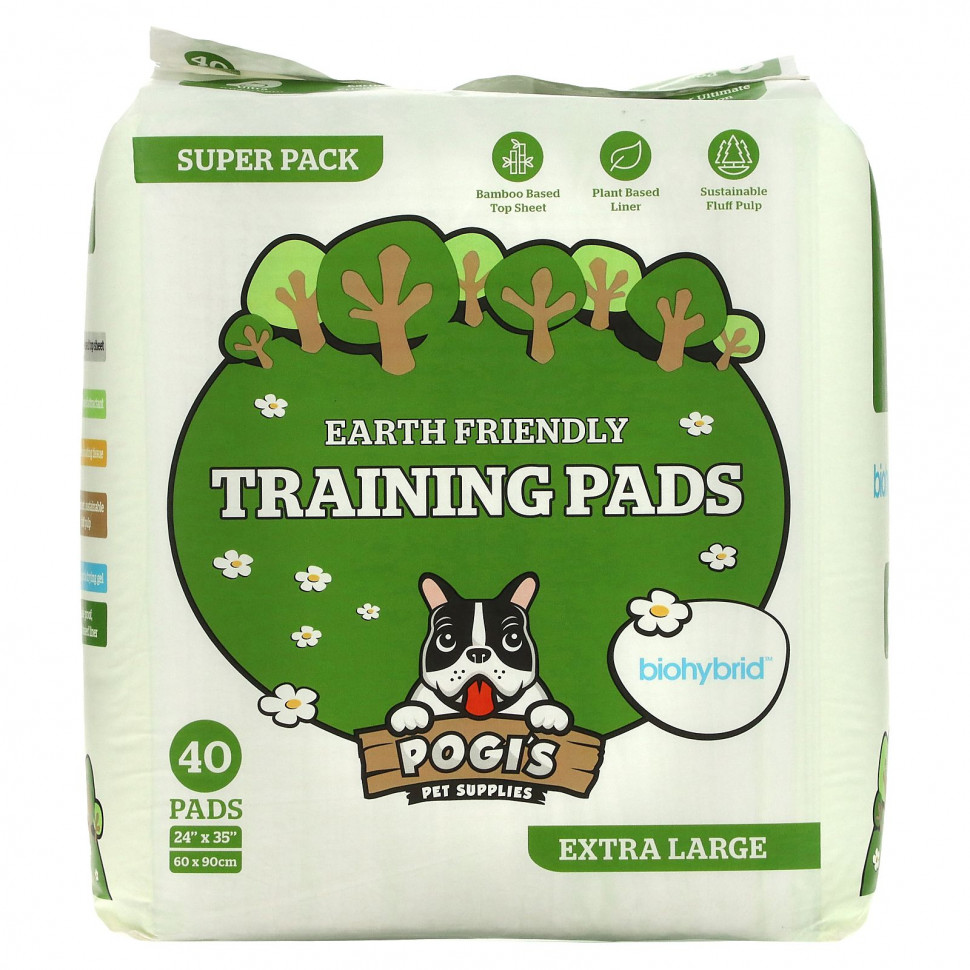   Pogi's Pet Supplies, Earth Friendly Training Pads,  , 40 .    -     -,    