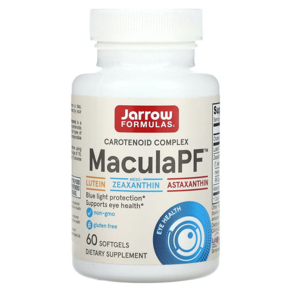   Jarrow Formulas,    , MaculaPF, Blue Light Protection, 60     -     -,    