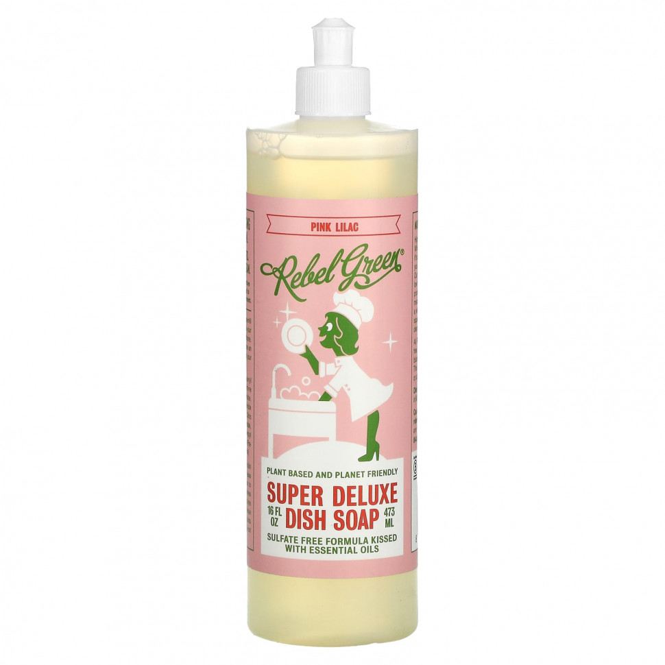   Rebel Green, Super Deluxe Dish Soap, -, 473  (16 . )    -     -,    