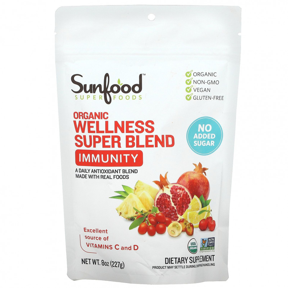   Sunfood, Organic Wellness Super Blend, , 227  (8 )    -     -,    