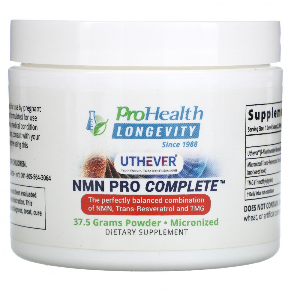   ProHealth Longevity, NMN Pro Complete, 37,5     -     -,    