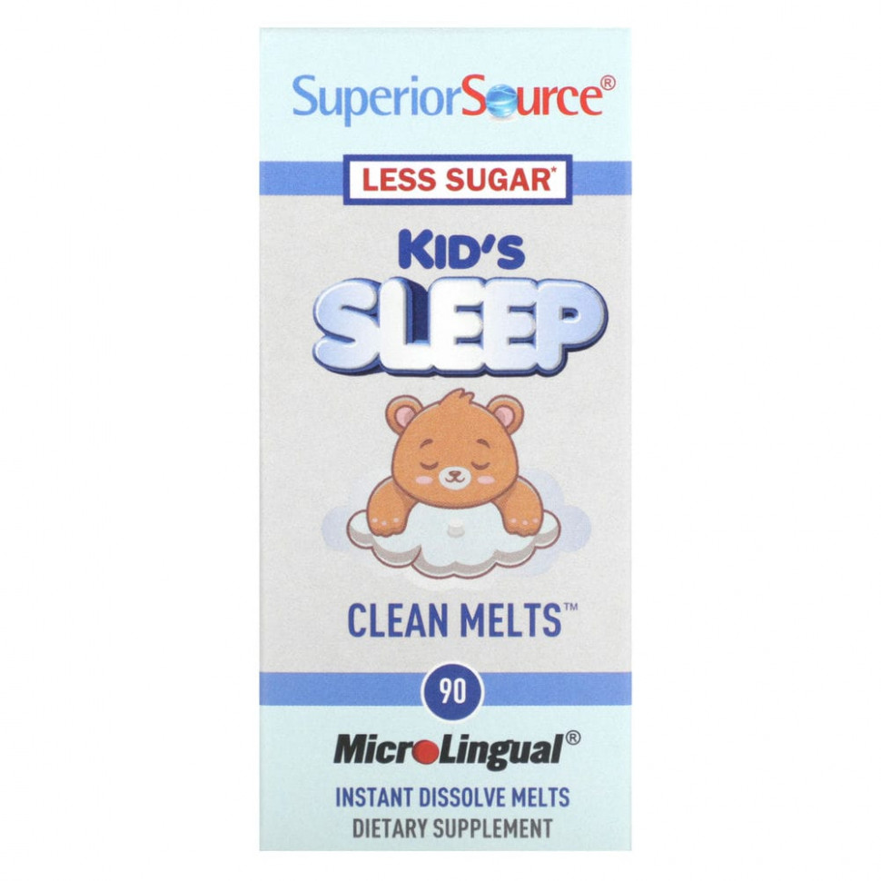   Superior Source, Kid's Sleep, Clean Melts, 90 Instant Dissolve Melts    -     -,    