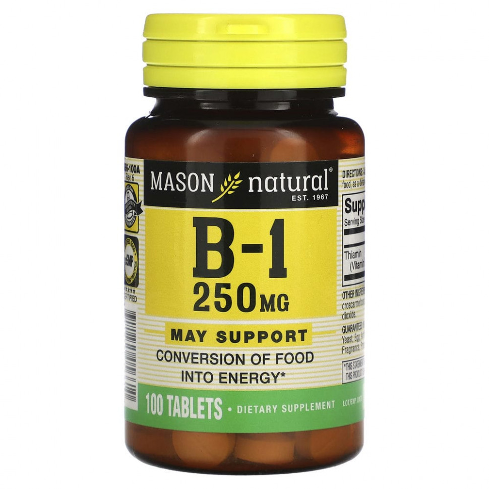   Mason Natural,  1, 250 , 100     -     -,    