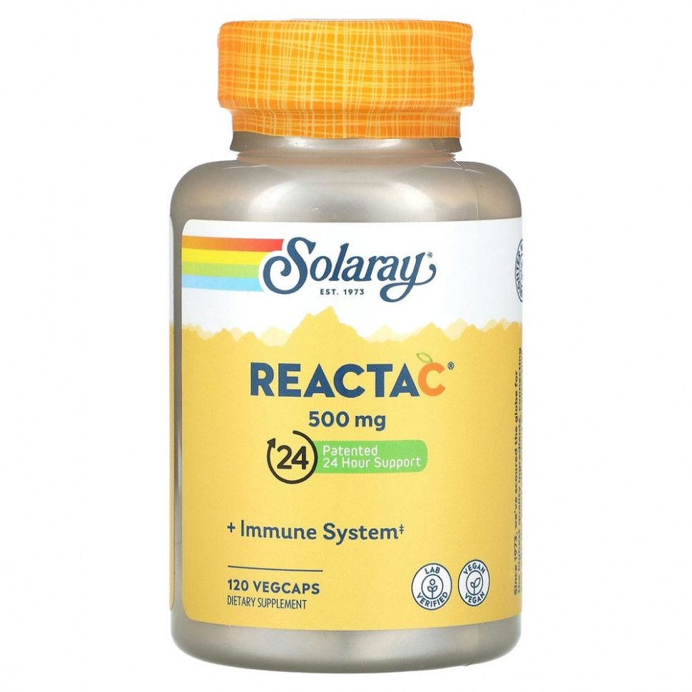   Solaray, Reacta-C, 500 , 120      -     -,    