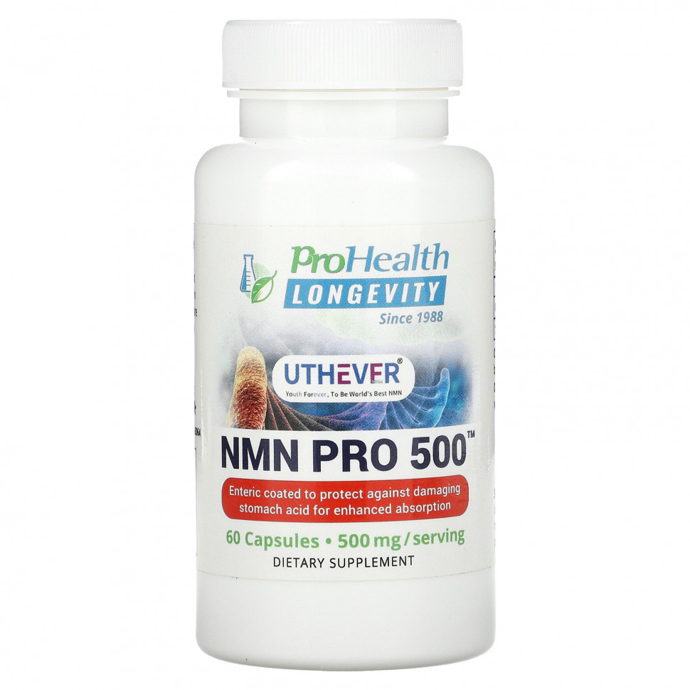   ProHealth Longevity, NMN Pro 500, 250 , 60     -     -,    