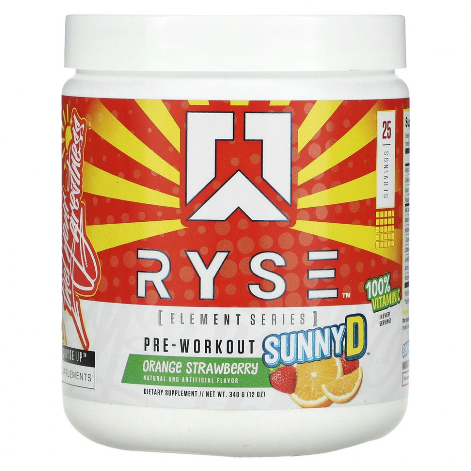   Ryse Supps, Element Series,  , Sunny D,   , 340  (12 )    -     -,    