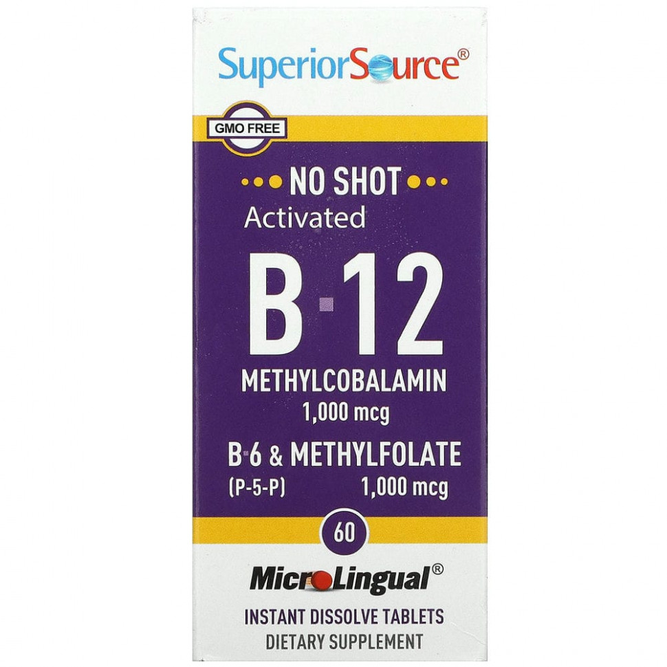   Superior Source,   B12 (),  B6 (P-5-P)  , 60   MicroLingual    -     -,    