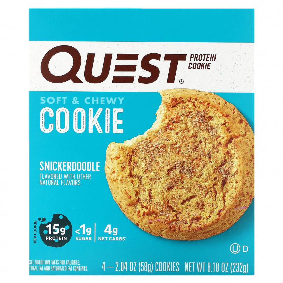   Quest Nutrition,  , Snickerdoodle, 4 , 58  (2,04 )    -     -,    