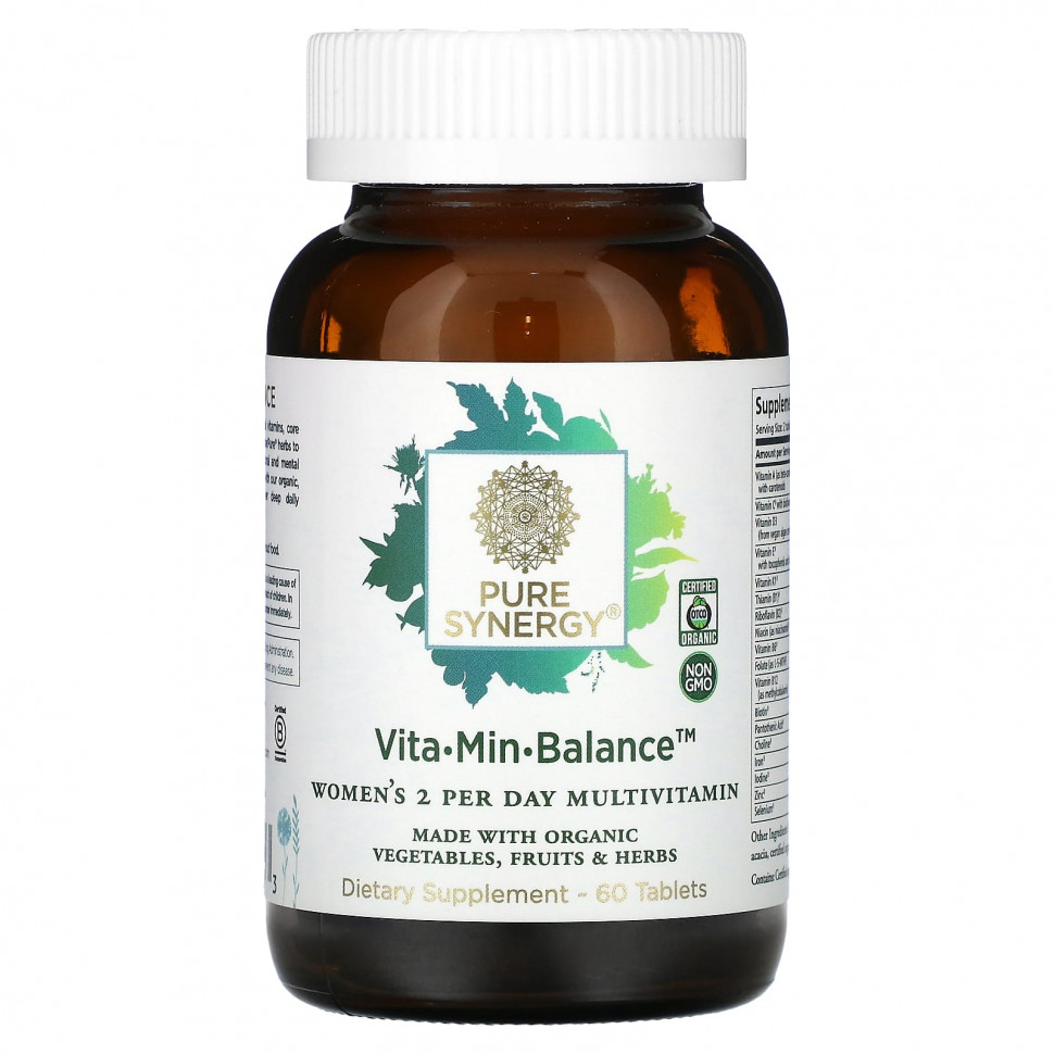   Pure Synergy, Vita-Min-Balance  , 60     -     -,    