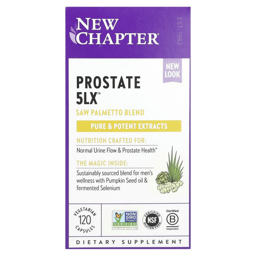   New Chapter, Prostate 5LX, 120      -     -,    