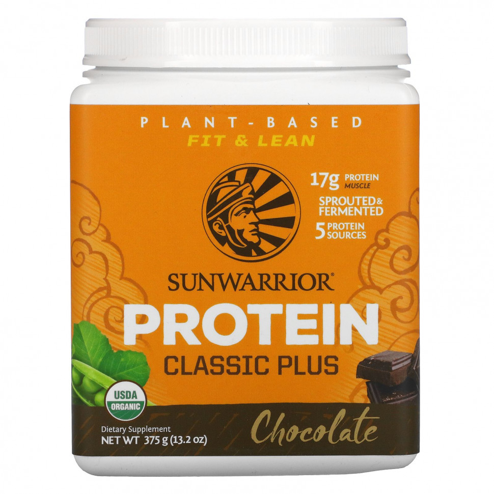   Sunwarrior, Classic Plus Protein,     , , 13,2 . (375 )    -     -,    