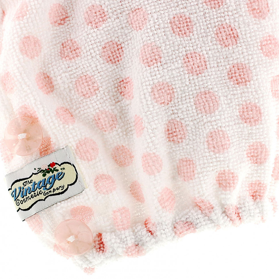   The Vintage Cosmetic Co., Hair Turban, Pink Polka Dot, 1 Count    -     -,    