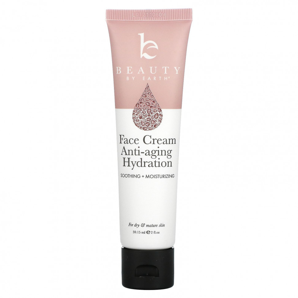   Beauty By Earth, Face Cream Anti-Aging Hydration, 2 fl oz (59.15 ml)    -     -,    