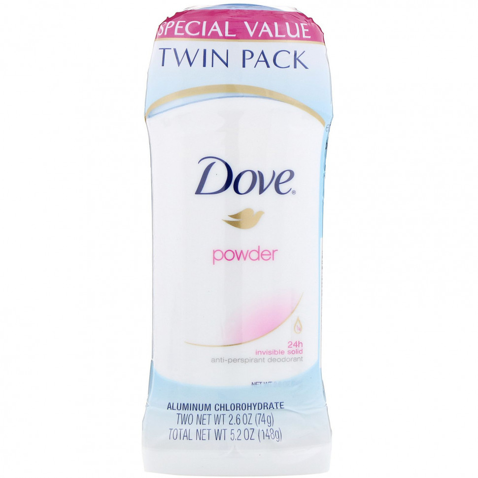   Dove, Invisible Solid Deodorant, , 2 .  , 74  (2,6 )    -     -,    