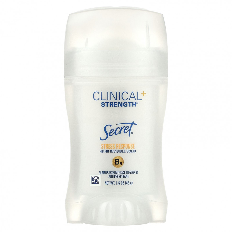   Secret, Clinical + Strength Deodorant, Stress Response, 45  (1,6 )    -     -,    