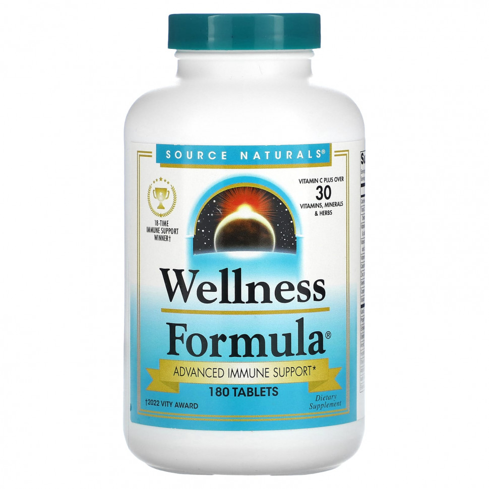   Source Naturals, Wellness Formula,   , 180     -     -,    