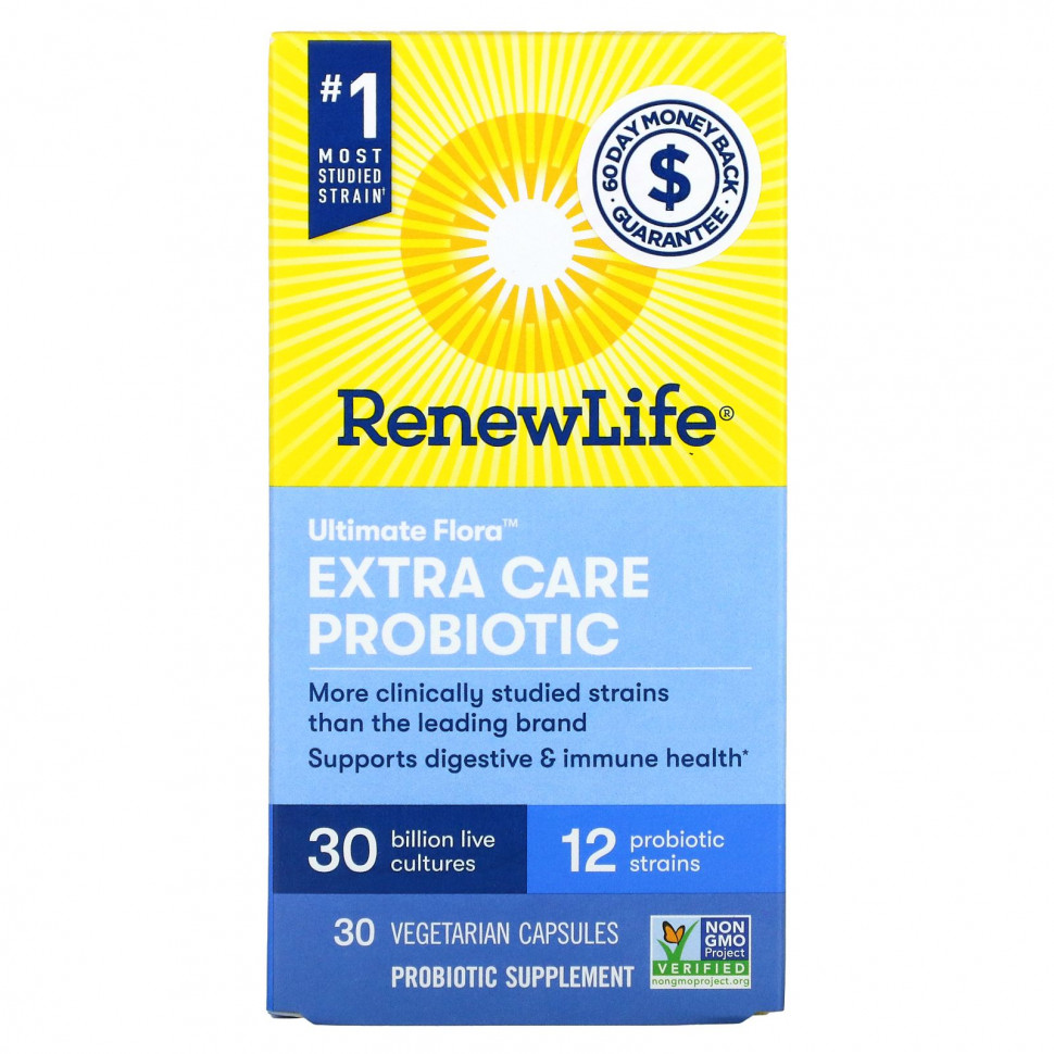   Renew Life, Ultimate Flora Extra Care Probiotic, 30  , 30      -     -,    