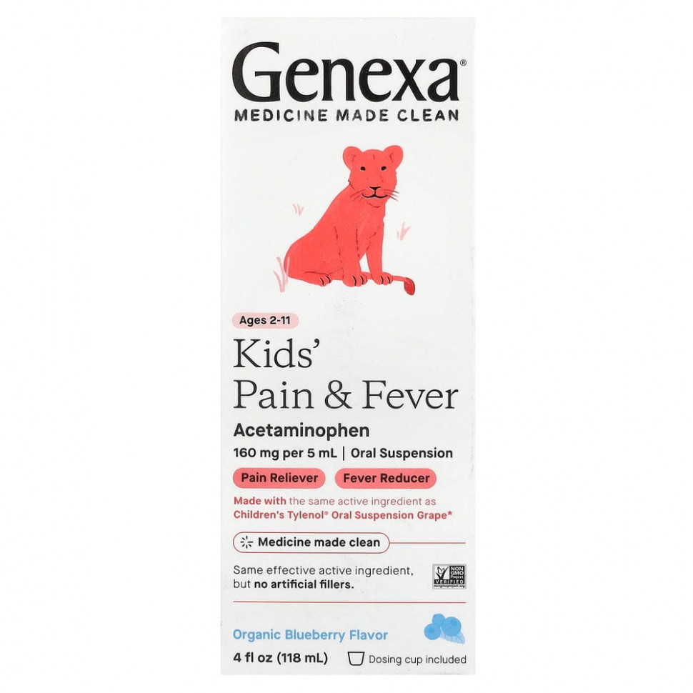   Genexa, Kid's Pain & Fever,    2 ,  , 118  (4 . )    -     -,    