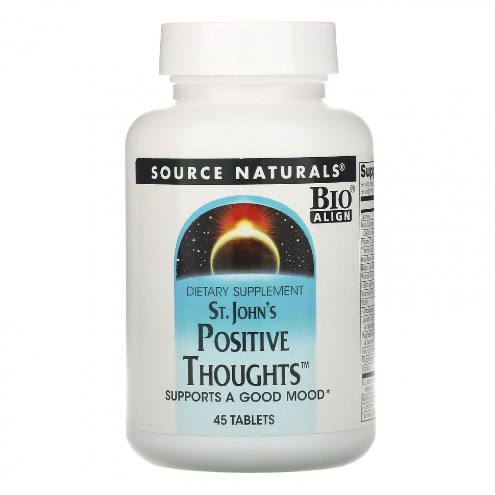   Source Naturals, St. John's Positive Thoughts, 45     -     -,    