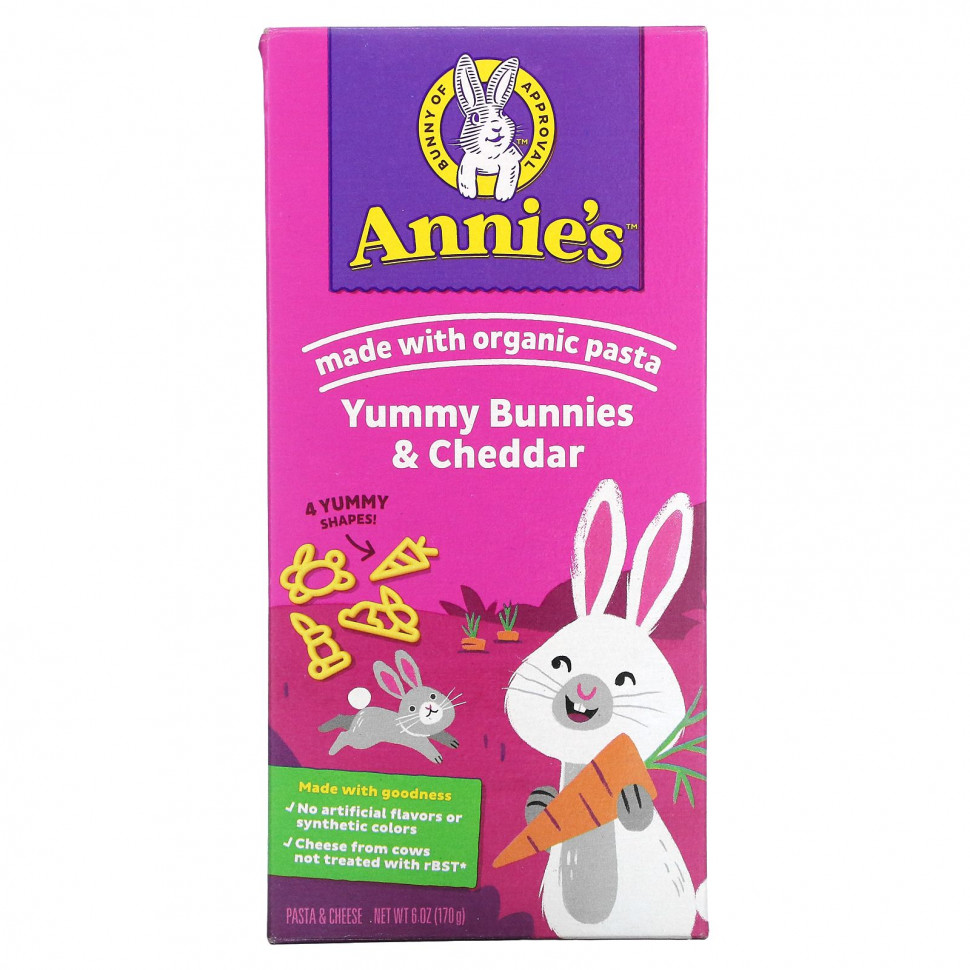   Annie's Homegrown, Bunny Pasta,       , 170  (6 )    -     -,    