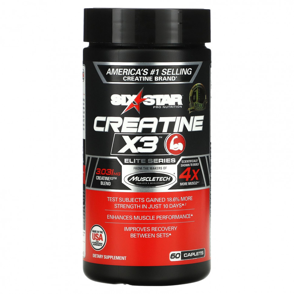   Six Star, Creatine X3, Elite (), 60      -     -,    