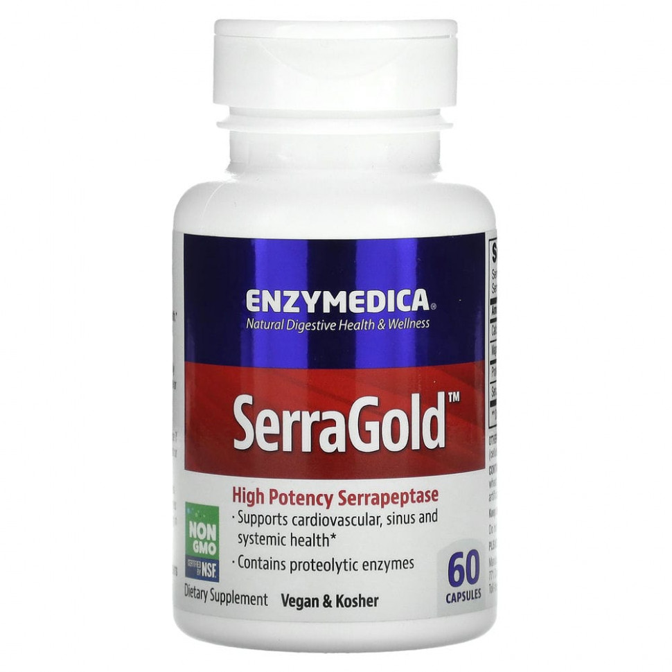   Enzymedica, SerraGold,  , 60     -     -,    